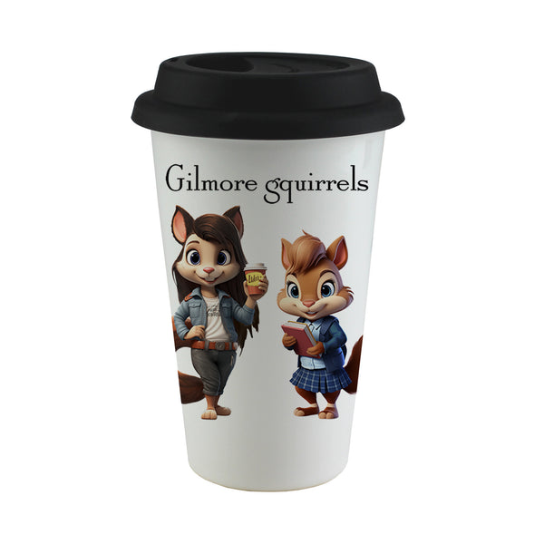 Gilmore Squirrels - To-Go Ceramic Tumbler