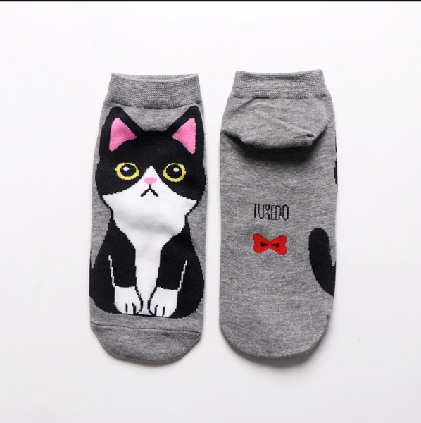 SOCKS - Tuxedo Cat