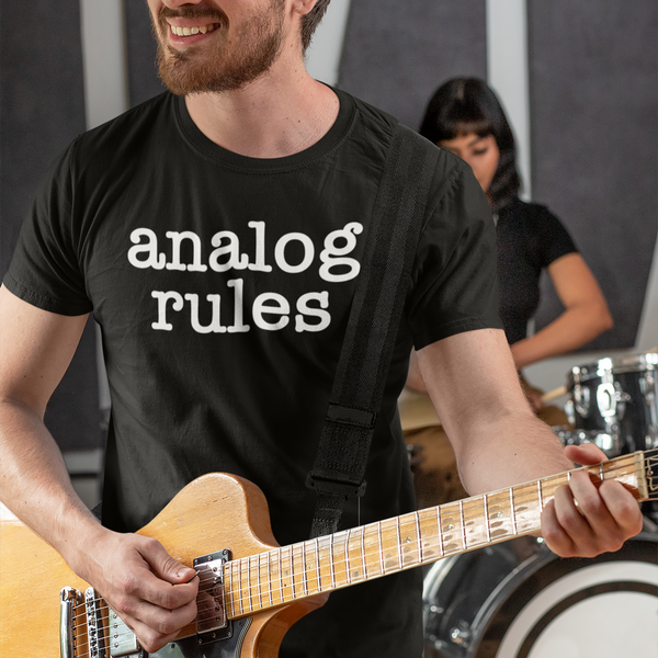 Analog Rules: Vintage-Inspired T-Shirt - For Vintage Enthusiasts -