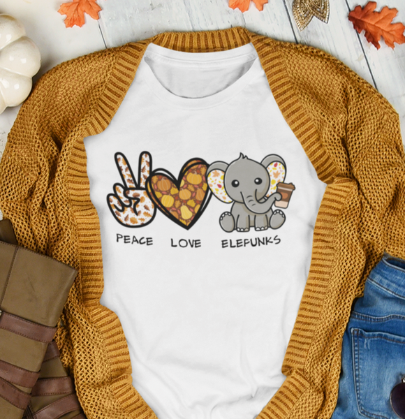 Peace, Love & Elefunks - Autumn T-Shirt
