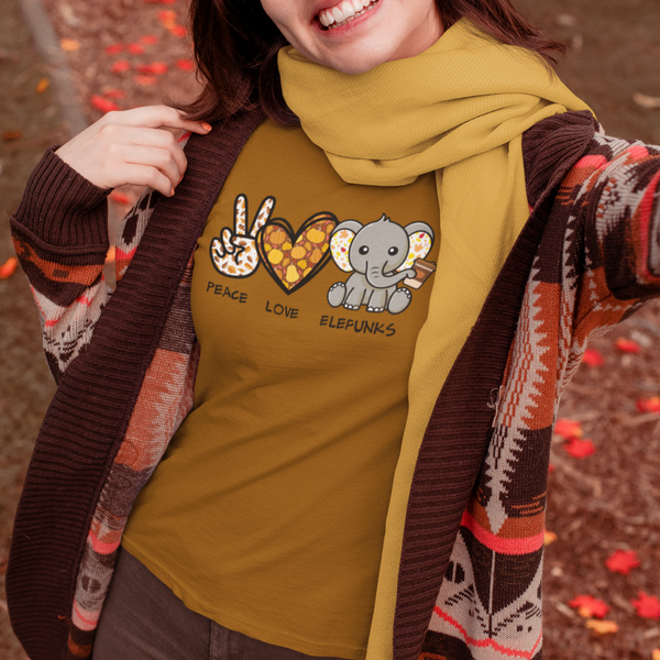 Peace, Love & Elefunks - Autumn T-Shirt