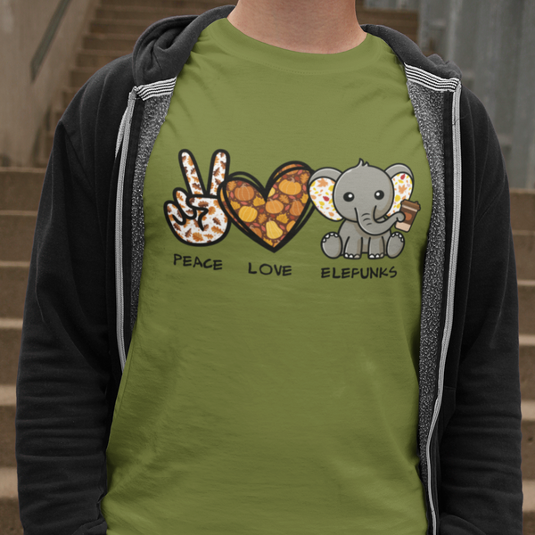 Peace, Love & Elefunks - Autumn T-Shirt