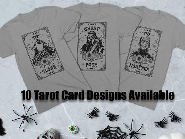 Horror Movie Villains Tarot Card T-Shirt | Choose Your Favorite Villain