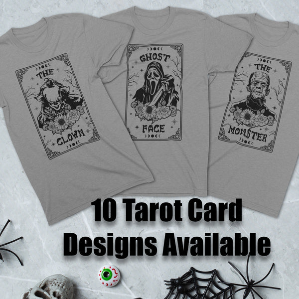 Horror Movie Villains Tarot Card T-Shirt | Choose Your Favorite Villain