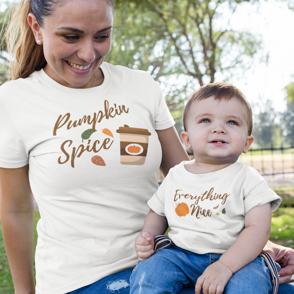Pumpkin Spice and Everything Nice -T-shirt Set (Baby)